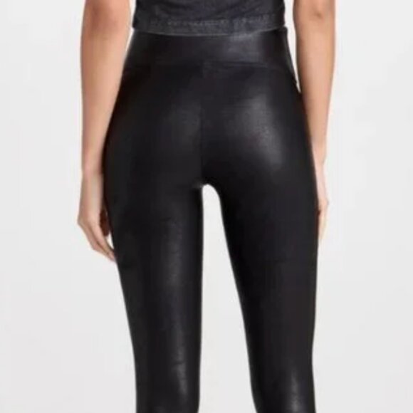 SPANX Faux Leather Leggings - Black / L / Regular (NWT) - Picture 3 of 9